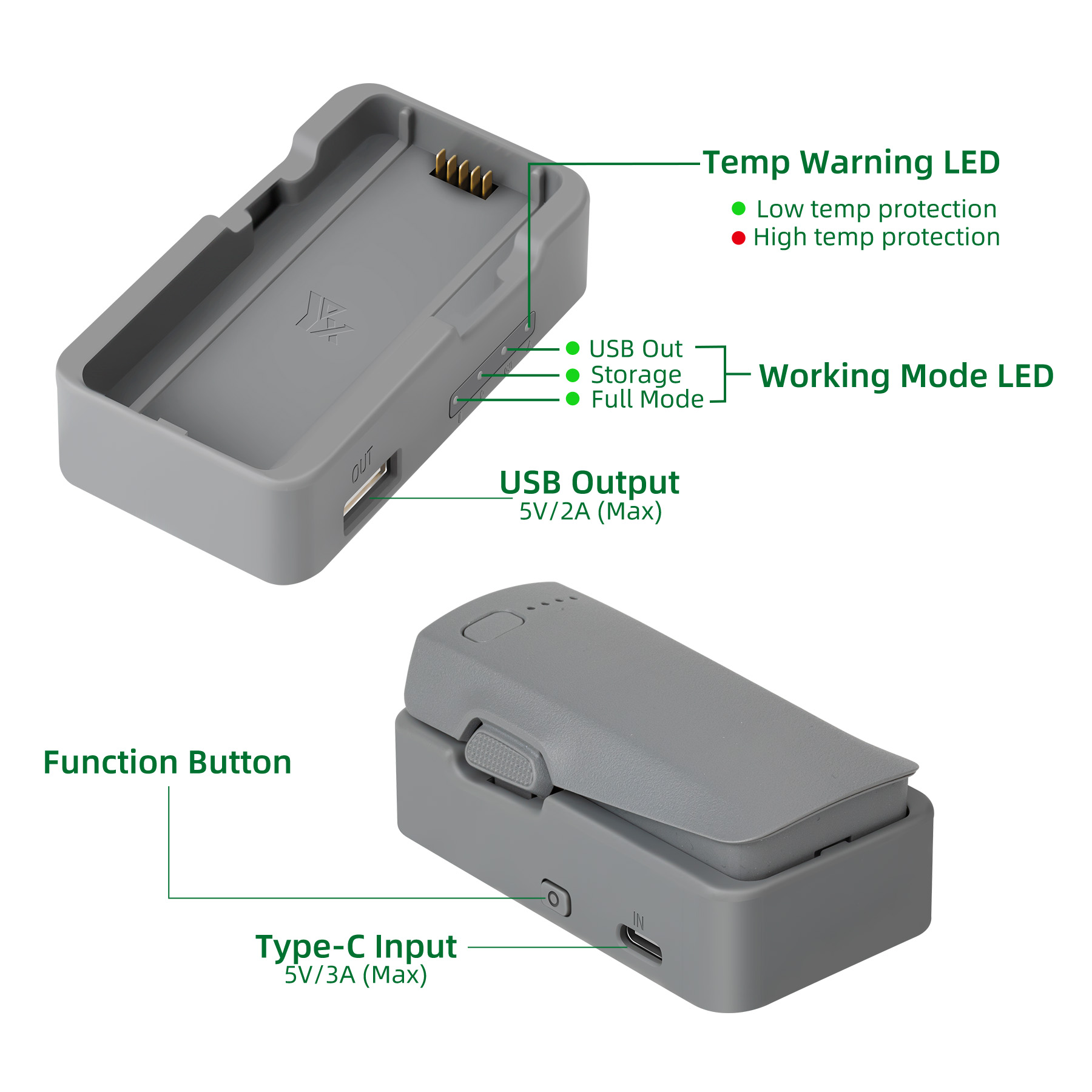 DJI NEO 2 Drone için USB pil ş - Drone Power Bank incelemesi ve fiyatı