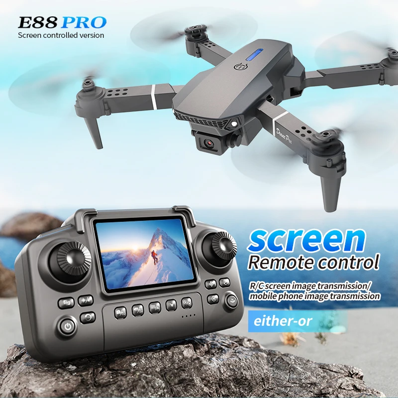 Profesyonel E88 PRO Drone, Ekr - Drone Controller Screen incelemesi ve fiyatı